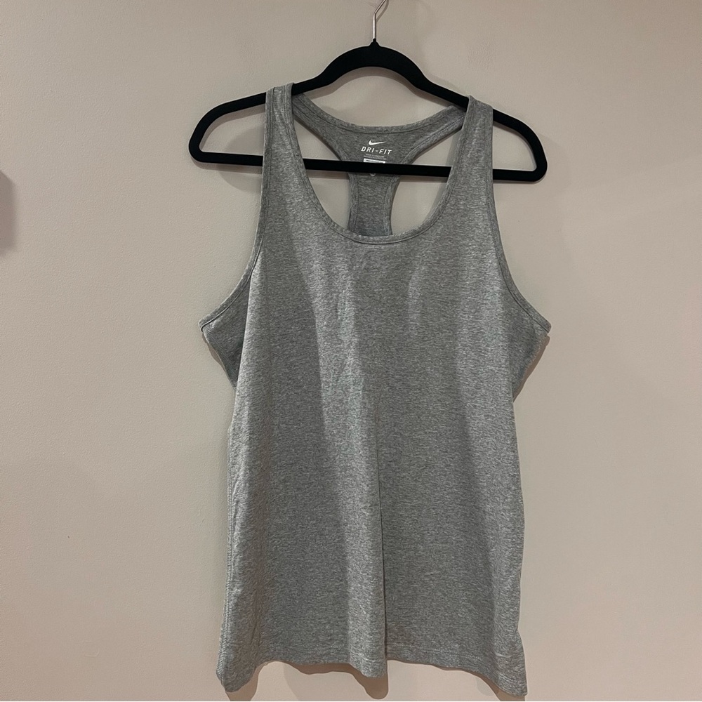 Nike Dri Fit Green/Gray Tank Top